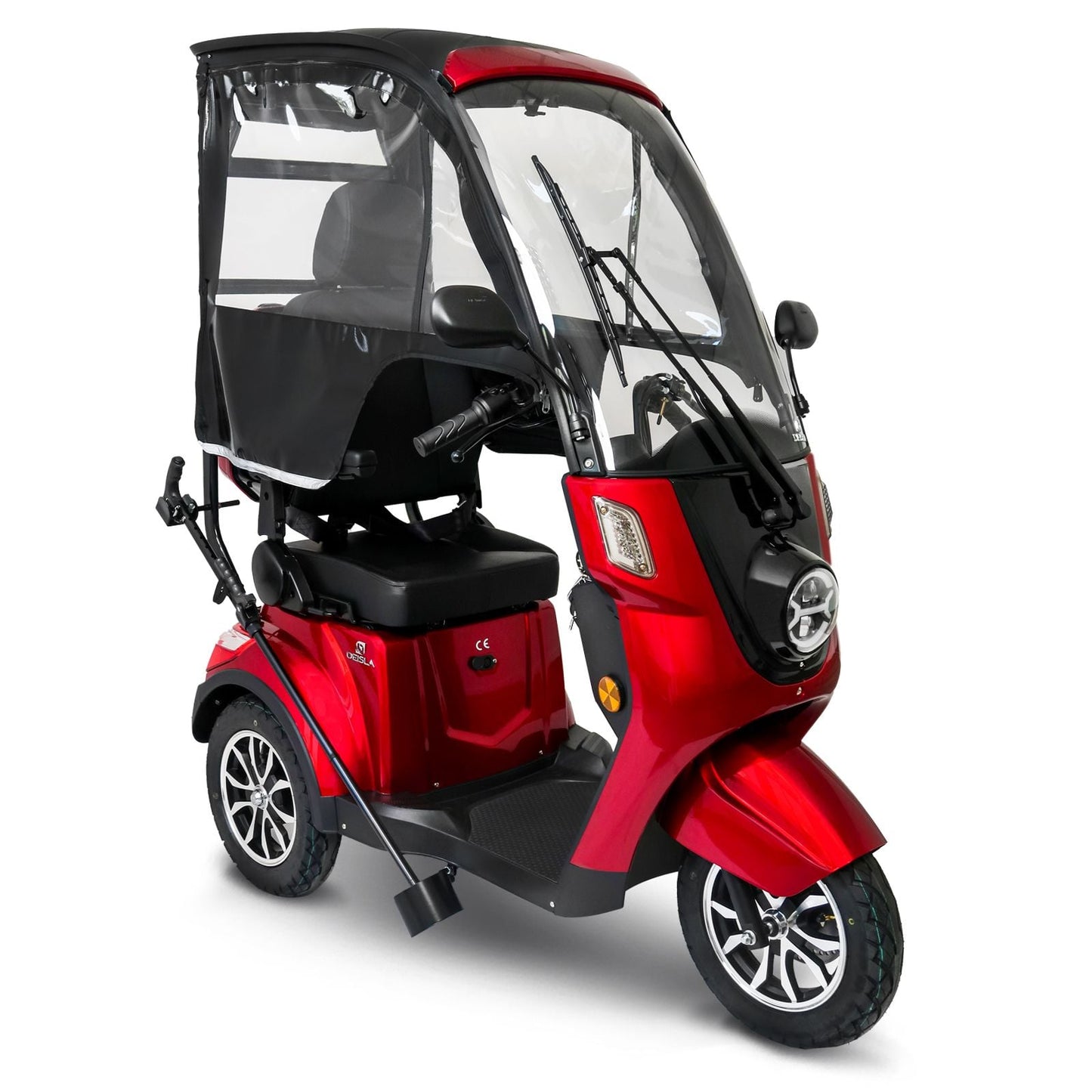 Rolektro Deisla DS3-25 Rot Lithium mit Dach und Wetterschutz 25 km/h Modell 2026  incl. Servicepaket + Probefahrt