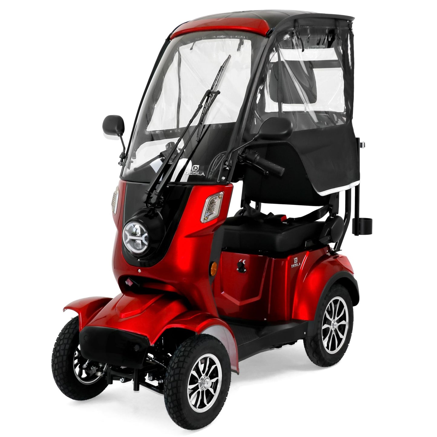 Rolektro Deisla DS4-25 Rot Lithium 25 km/h Modell 2026 mit Dach und Wetterschutz incl. Servicepaket + Probefahrt