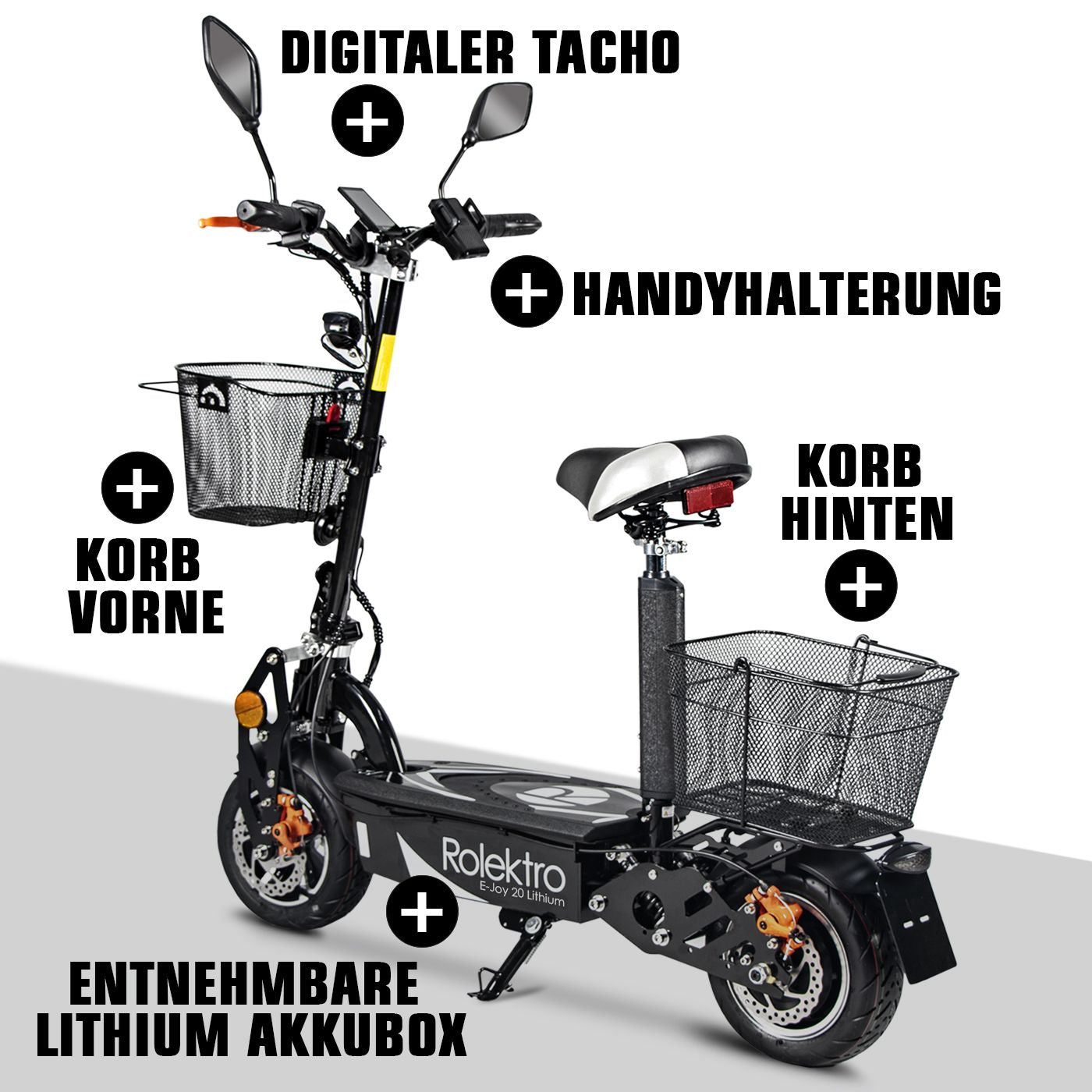 Rolektro E-Joy 20 Lithium 20 km/h Modell 2025 + passende Abdeckhülle